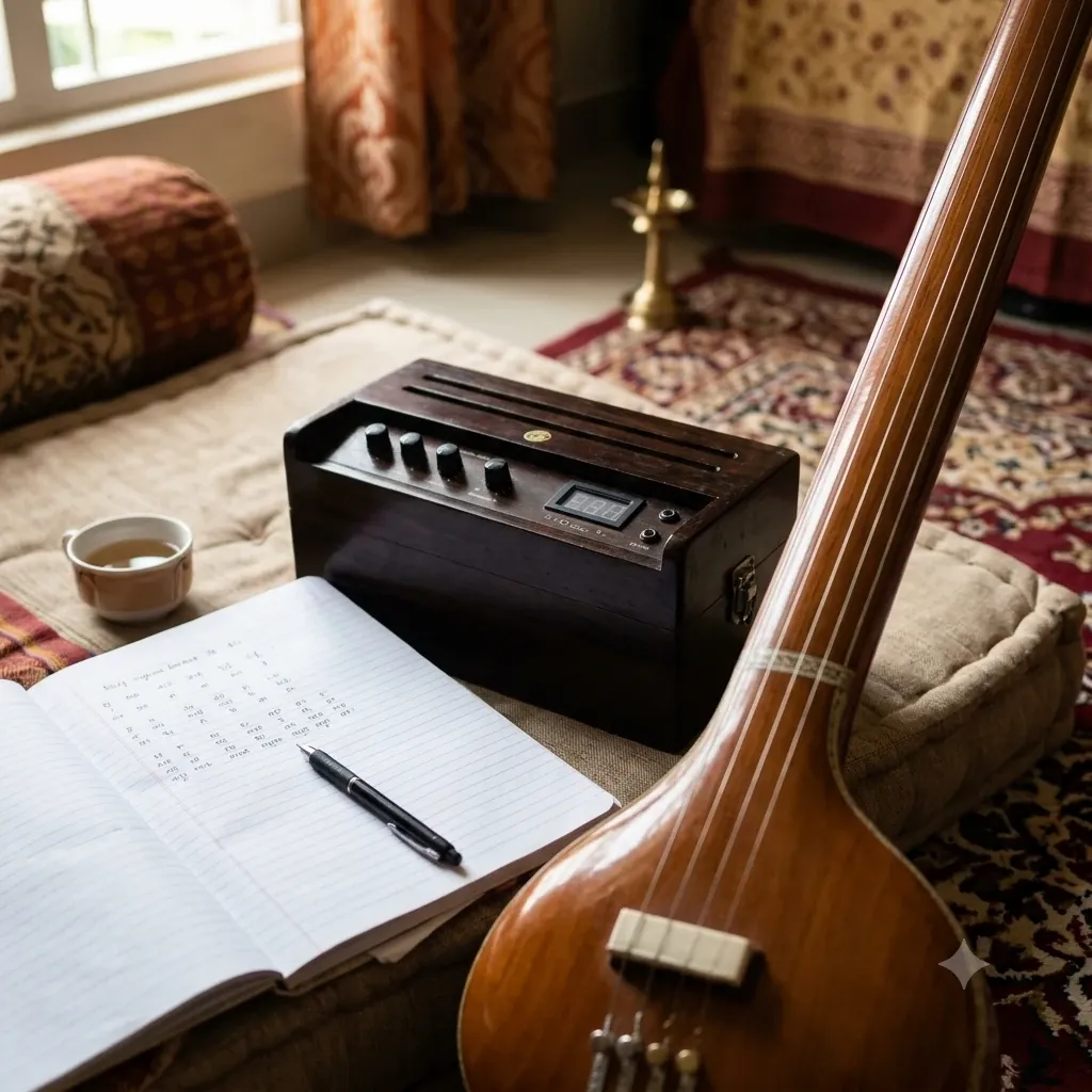 A carnatic vocal lesson up close